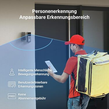 Відеодзвінок EZVIZ CP3 Pro з акумулятором та дзвінком CH1, бездротовий, з камерою, розпізнавання осіб, 2K, кольорова нічна зйомка, двостороння зв'язок, 8GB eMMC, комплект