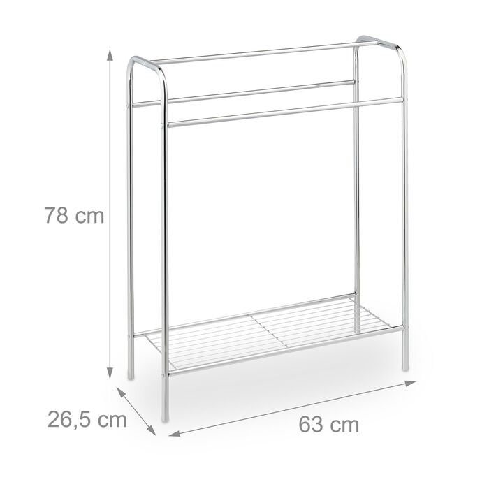 Підставка для рушників Relaxdays з полицею