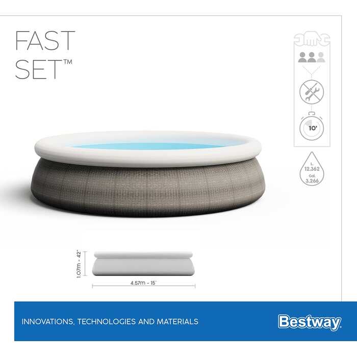 Басейн Bestway Fast Set™ Ø457см