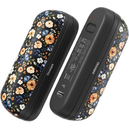 OCOOPA Грілки для рук UT2S Mini, 5200mAh, 2 шт. - Магнітні електричні грілки для рук, багаторазові, для кемпінгу та активного відпочинку, подарунок для жінок та чоловіків (Жовта квітка)