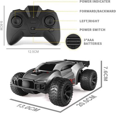 Радіокерований автомобіль 2.4 GHz – іграшка для хлопчиків та дівчаток 6-10 років, чудовий подарунок
