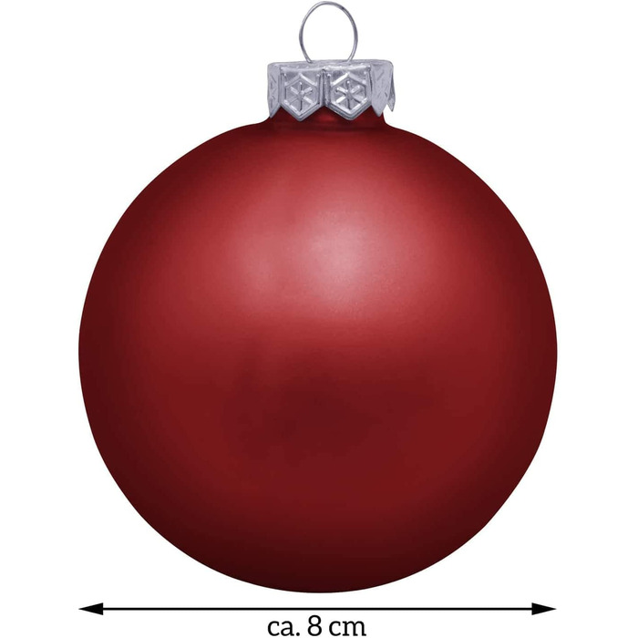 Різдвяна куля з вигравіруваним ім'ям або текстом побажання, Ø 8 см, персоналізований скляний куля для ялинки (матовий), призначені для користувача прикраси для ялинки з гравіюванням, мотив ялини, червоний (зелений (матовий))
