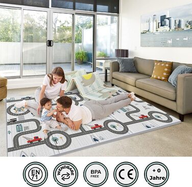 Ігровий килим HuBorns 200 х 180 см