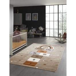 Дитячий килим HOME24 з зірочками 160 x 230 см, зірки надувна гра бежевий коричневий сірий Розмір 