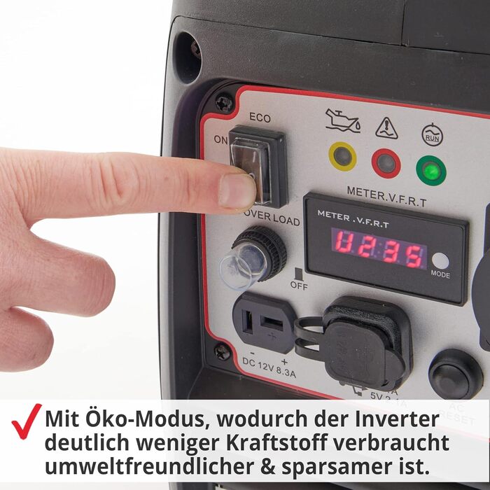 Генератор HECHT Inverter 2000W: тиха мобільна електростанція з бензиновим баком 4 літри та часом роботи до 6 годин. Підходить для чутливої електроніки (ноутбук, телефон, телевізор)