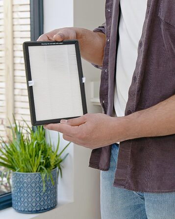 Вентилятор Pro Breeze OmniAir з очищувачем повітря, 105 см, осциляція 75°, пульт ДУ, HEPA 13, LED дисплей, 10 швидкостей, тихий, 5 режимів, 2 фільтри