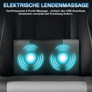 Ігровий крісло, офісне крісло з підніжкою, ергономічне крісло з регульованою спинкою 90-135°, вантажопідйомність 150 кг (сірий)
