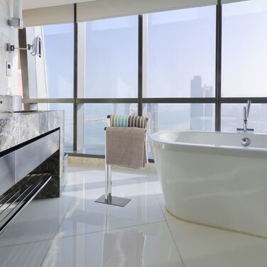 Підставка для рушників Relaxdays, хром/антрацит