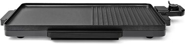 Настільний гриль Tristar - 2000 Вт, антипригарне покриття, контейнер для збору жиру, поверхня гриля 49 x 27 см, BP-2750 Black