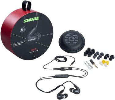 Звукоізоляційні навушники Shure AONIC 4, два драйвери, вкладиші, знімний кабель, сумісні з Apple та Android