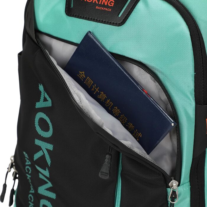 Серія SN57605, шкільний рюкзак, міський та діловий рюкзак, 30 л, для ноутбуків до 17 дюймів, водонепроникний, опція (SN57605-7B) еластична та пружинна система (Grn01)