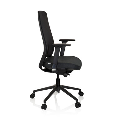 Офісне крісло / поворотне крісло CHIARO T1 BLACK сітка / тканина чорна hjh OFFICE