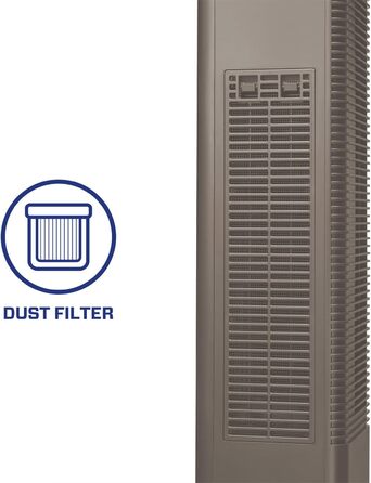 Обігрівач та вентилятор 2-в-1 Clean Air Optima CA-904G Smart: дизайн, 1000/2000 Вт, термостат, осциляція 80º, для приміщень до 40 м² (коричневий)