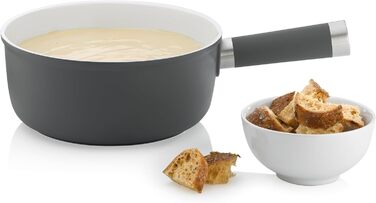 Набір для фондю Kela Käsefondue Set 10tlg: алюмінієвий посуд, керамічне покриття, для 6 осіб, з підставкою для палива та виделок