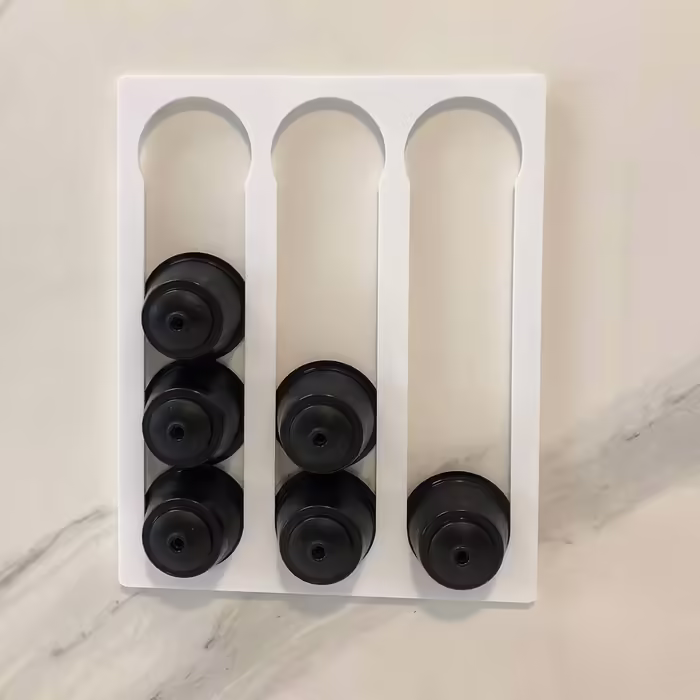 Тримач для 12 кавових капсул COVERBAGBCN, сумісний з Dolce Gusto, метакрилат, білий, універсальний монтаж