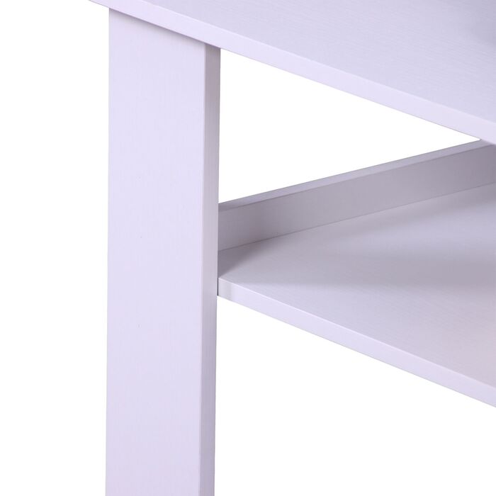 Зручний журнальний столик Relaxdays з нижньою полицею