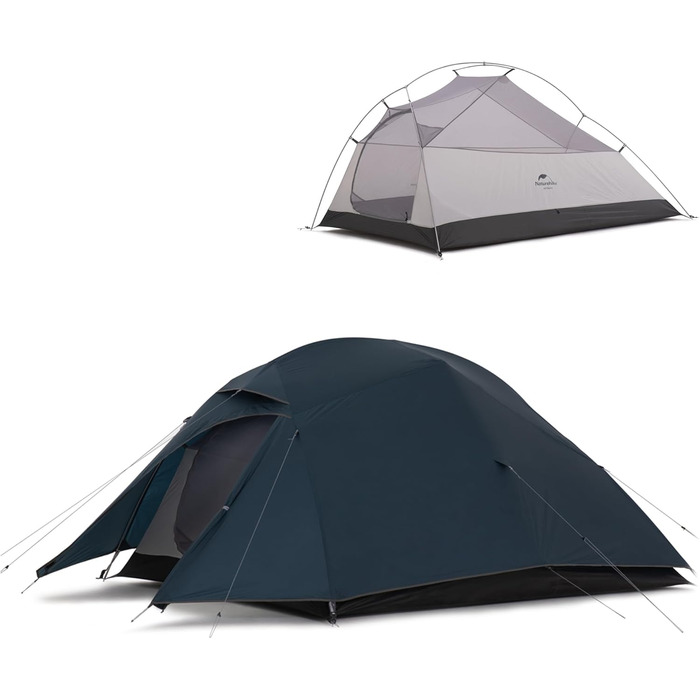 Намет Naturehike Cloud-up 3 Upgrade ультралегкий, 3-місний, 3-4 сезони, для кемпінгу та туризму