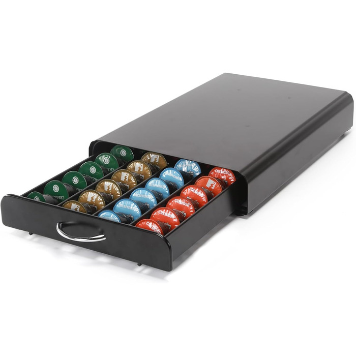 Тримач для капсул кави Cafissimo, металевий, чорний (40 капсул)