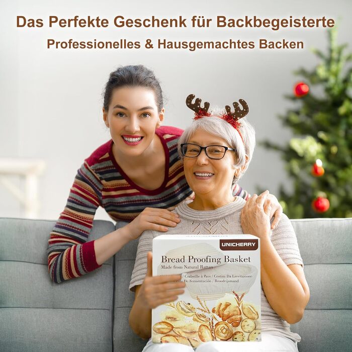 Набір для бродіння тіста Gärkorb: 23см кругла та 25см овальна корзини + 6 інструментів для випічки. Ідеально для професіоналів та любителів.