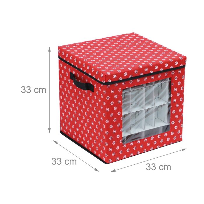 Набір з 3 коробок для зберігання новорічних кулічок Relaxdays