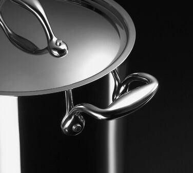 Каструля Lagostina Accademia Lagofusion з нержавіючої сталі, 16 см, з двома ручками та кришкою