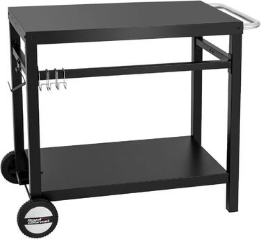 Роял Ґурмет - Робочий стіл-возок для гриля на вулиці: стіл для барбекю, робоча поверхня 85x50 см