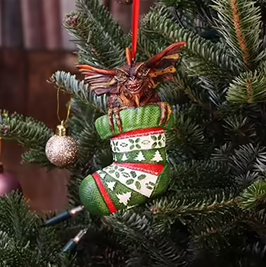 Декоративна підвіска Nemesis Now Gremlins Mohawk, зелена, 12 см, святкова