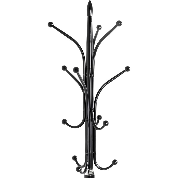 Вішалка для одягу HAKU Möbel, хром, чорний, мармур, метал, 179x40 см, сучасний стиль