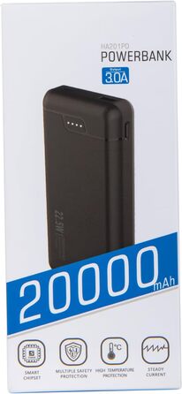 Швидка зарядка 22,5 Вт USB C PD3.0 QC4.0 для смартфонів та планшетів, 20000mAh -