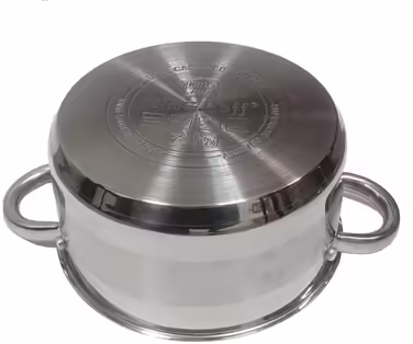 Каструля з нержавіючої сталі з кришкою 1,5 л 16 см KINGHOFF KH-4327