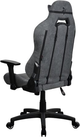 Ігровий та офісний крісло Arozzi Torretta Premium з SoftFabric™, ергономічний дизайн, 3D підлокітники, висока спинка, регульована решітка, 2 подушки – (Ash)