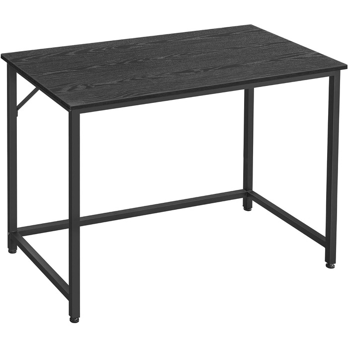 Стіл VASAGLE, маленький комп'ютерний стіл, офісний стіл, промисловий дизайн, металевий каркас, вінтажний коричнево-чорний