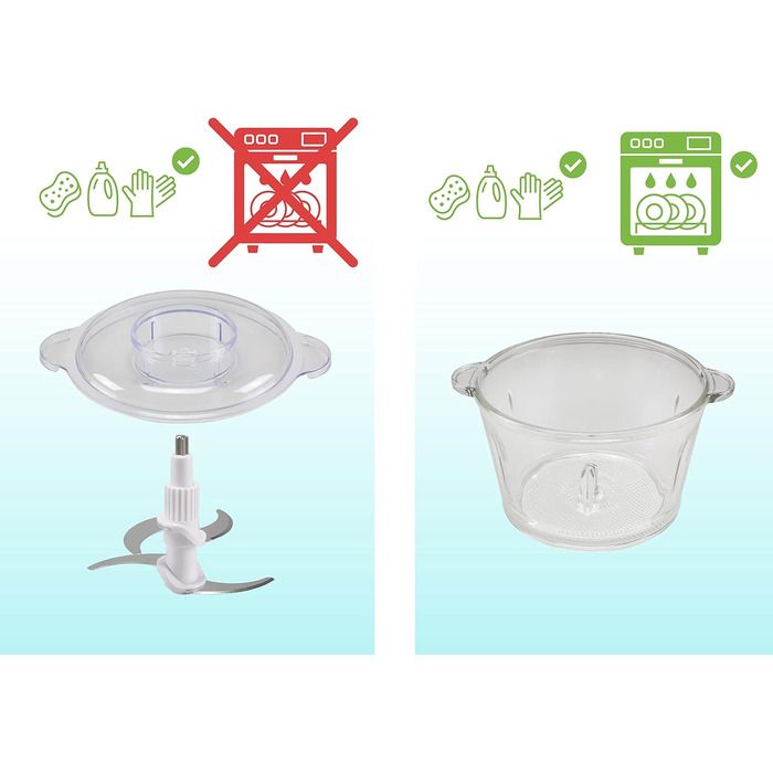 Кухонний комбайн Beper P102ROB001 зі скляною чашею, сірий/чорний