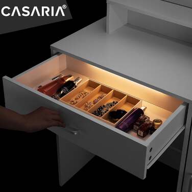 Туалетний столик Jocelyn White 140х90х40см LED