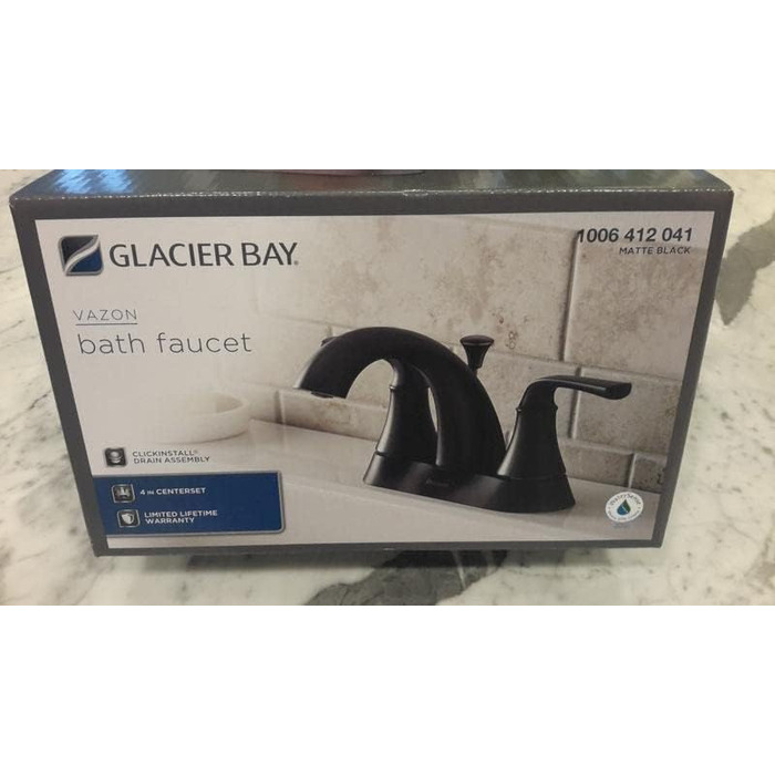 Класичний змішувач для ванни Glacier Bay Vazon матовий чорний