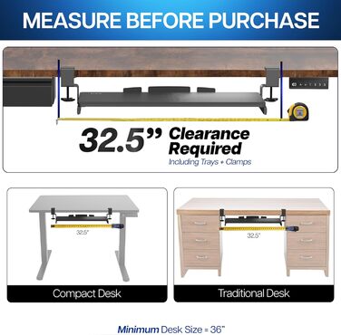 Висувна платформа для клавіатури VIVO, 69x28 см, біла, MOUNT-KB05W