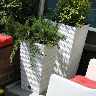 Каструля для приготування їжі Zeit 35 літрів з кришкою, 28,7 x 28,7 x 55 см, біла