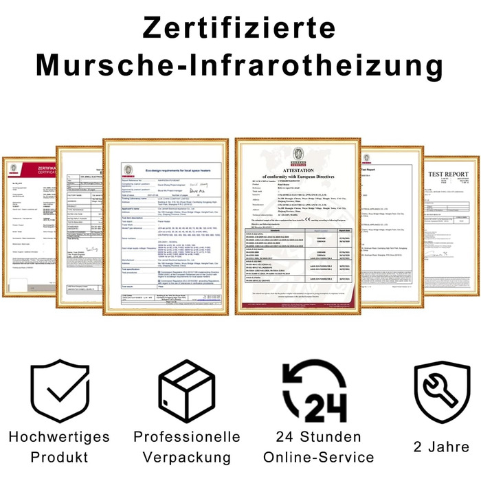 Інфрачервовий нагрівач для стін Mursche 450W з термостатом та Wi-Fi керуванням. Електричний інфранагрівач для дому, енергозберігаючий, з пультом дистанційного керування та можливістю настінного монтажу.
