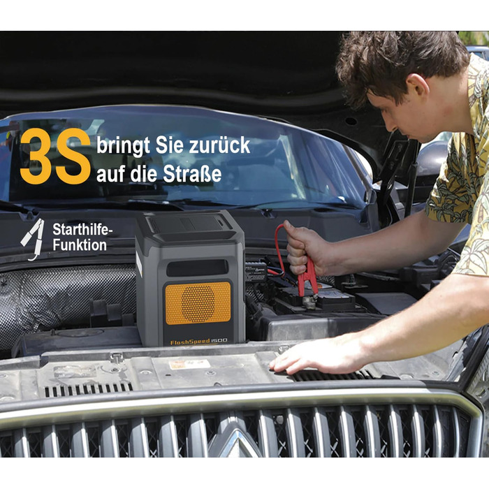 Портативна електростанція VTOMAN FlashSpeed 1500 - сонячний генератор 1548Wh з 3 розетками по 1500W (3000W пік), швидка зарядка 0-100% за 1 годину, акумулятор LFP для кемпінгу, подорожей, надзвичайних ситуацій