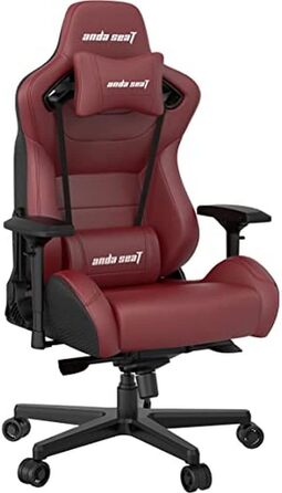 Крісло ігрове Anda Seat Kaiser 2 XL Leder – ергономічне, з підлокітниками 4D, підголовником та поперековою підтримкою (каштанове)