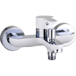 Змішувач для ванни DIZIANI DIZIANI, одноручний, з перемикачем душ/ванна, хром/білий