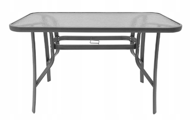 Комплект садових меблів із металу Kontrast, сірий, 7 предметів