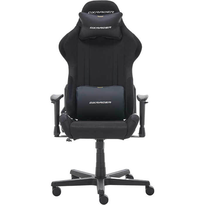 Ігрове крісло DXRacer FORMULA 2.2 FD01 - чорне, регульоване, ергономічне для офісу та дому