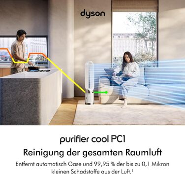 Повітряний Очисник Dyson Purifier Cool PC1 - Потужний Охолоджувач Повітря (Білий/Білий)