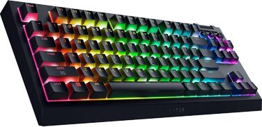Механічна ігрова клавіатура Razer BlackWidow V4 TKL HyperSpeed з Green Switch (RGB Chroma, 6 макро-клавіші, QWERTZ DE-Layout)