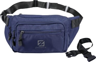 Поясна сумка Fanny Pack для жінок і чоловіків Поясна сумка водонепроникна з регульованим ремінцем з пряжкою для прогулянок собак, бігу, піших прогулянок, бігу підтюпцем - (синій)