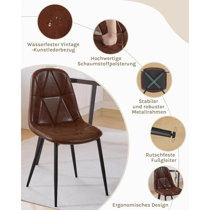 Стільці для їдальні Lestarain з підлокітниками, для кухні, вітальні, їдальні, м'які, з оксамитовим покриттям, металеві, ергономічний дизайн, темно-зелений