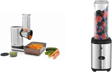 Електричний слайсер для овочів WMF Küchenminis Salat to go: 5 насадок, салатозбірник, Box