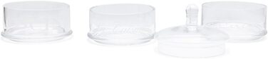 Скляний контейнер La Cucina Pot Mini з 3 частин - прозорий - 22,5 см В - Г 12 см