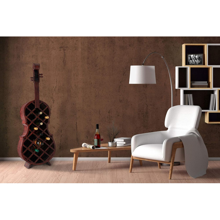 Стеллаж для вина Stradivino на 21 пляшку: дерев'яний винний ретро-стенд, ручної роботи, висота 135 см